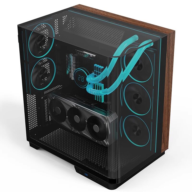 Emachines宏碁宙斯智幕UItra海景房机箱曲面V333支持360水冷/ATX
