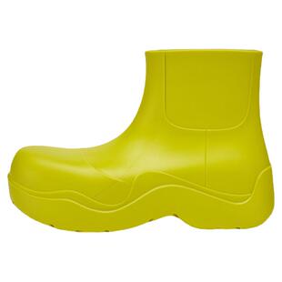 Hunnz 糖果色雨靴女早春mona同款雨鞋真皮厚底马丁圆头小短靴女