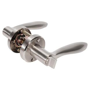 卫生间门锁无钥匙通用型铝合金洗手间执手锁浴室厕所锁门把手家用