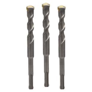 博狮圆柄冲击钻咀圆头电锤钻花 两坑两槽混泥土钻头 加长油压钻头