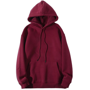 这个颜色太正了！安可拉红450G银狐绒连帽卫衣男女款加绒保暖外套