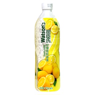 屈臣氏青柠汁饮料浓浆750ml 浓缩柠檬汁黄柠汁青柠水调鸡尾酒专用