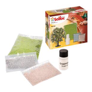 德国teifoc装饰草树石儿童益智拼装玩具盖房子砌墙玩具建筑模型