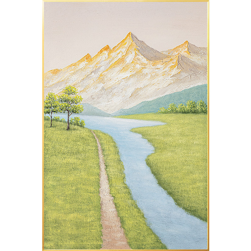 大芬村现代风景小清新风客厅