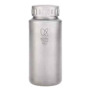 KEITH铠斯纯钛宽口壶户外运动水壶轻质便携式大容量水杯送水壶套