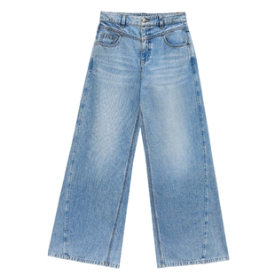 FF仿佛牛仔裤女2026春季新款复古高腰宽松休闲长款阔腿裤直筒裤