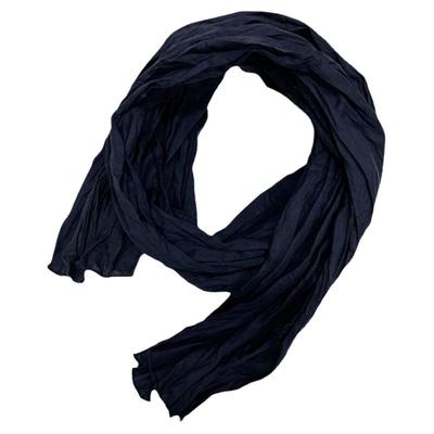 春夏气质文艺围巾褶皱纯色丝巾