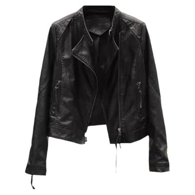 高级感新款皮衣外套女短款