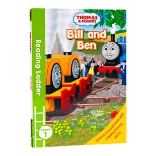 进口英文原版正版托马斯和朋友们Thomas Friends:Bill and Ben 托马斯分级阅读入门级Reading Ladder Level 1英语故事图画书