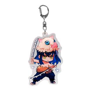 鬼灭之刃Q版同人挂件钥匙扣我妻善逸蝴蝶忍富冈义勇炭治郎童磨