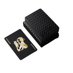 高端扑克牌pvc黑金黄金扑克牌塑料防水扑克高颜值加厚纸牌斗地主