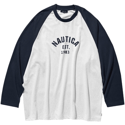 nauticawhitesail长袖圆领T恤