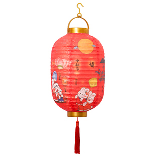 中秋节灯笼2026新款儿童手提发光花灯手工diy材料包古风汉服宫灯