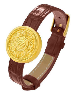 金包银万福八宝罗盘手表手链