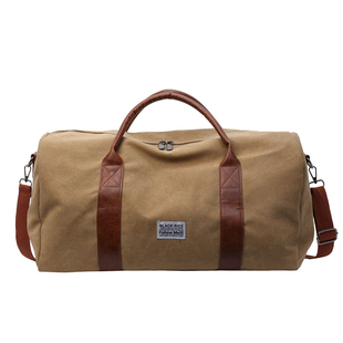 帆布旅行包短途出差手提大容量行李收纳包轻便携防水男运动健身包