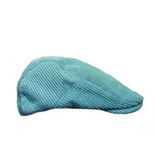 复古蒸汽~vintage古着风洋气复古蓝绿色针织前进帽报童帽导演帽子
