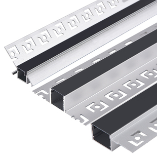 追光流水线性灯嵌入式花边铝槽黑色面罩装饰灯客厅线型灯贴片灯带