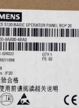 议价西门子6SL3055-0AA00-4BA0/4BAO用于控制单元CU305CU310CU320