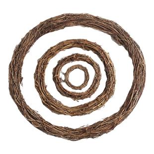 土伏藤编花环藤圈藤环圣诞DIY花店装饰品配件藤制品门环挂饰壁挂