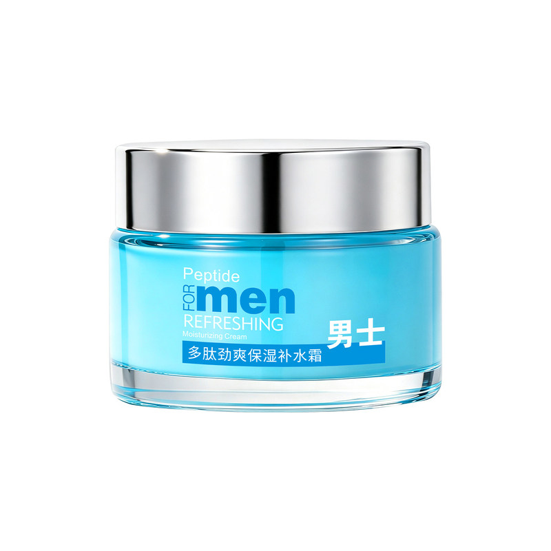 男士多肽劲爽保湿补水霜紧致润肤乳液滋润修护清爽擦脸霜四季可用