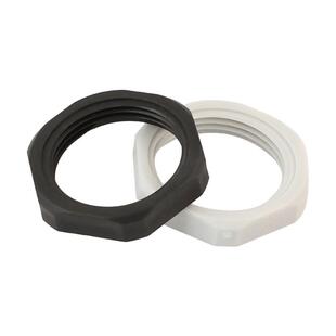 尼龙六角并帽螺母塑料薄螺帽细牙根母水箱接头M12M2016/25/32GG