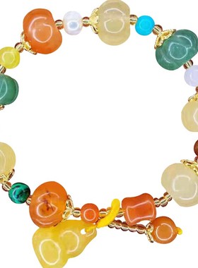 金丝玉新款天然金丝玉多彩南