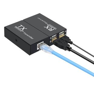 OYEL USB网线延长器usb2.0接口转网络RJ45接口单网线延长传输120米鼠标键盘摄像头扫描枪延长线长距离传输