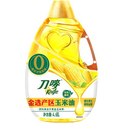 刀唛物理压榨玉米油4.68L