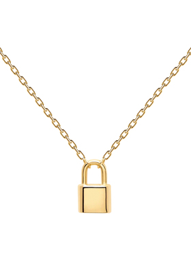 西班牙项链女锁骨爱心钥匙吊坠