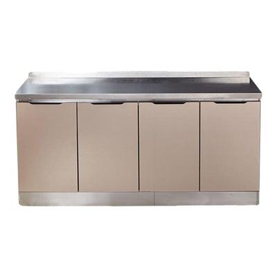 厨房橱柜简易组装灶台柜农村租房经济型不锈钢家用水槽柜简易橱柜