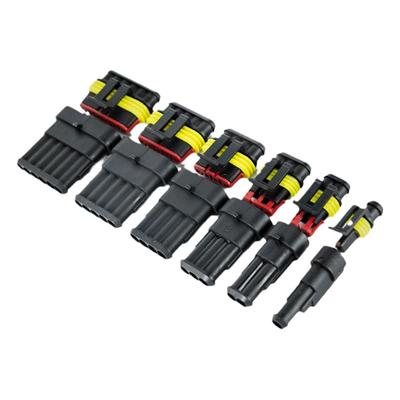 2p汽车线束插头防水hid插座芯孔