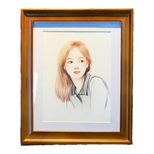 彩铅画像定制真人照片手工代画纯手绘头像约稿素描肖像女生日礼物