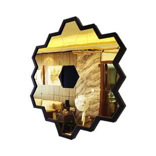 六边形相框木框菱形异型镜子六角画框定制装饰创意客厅简约现代