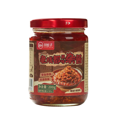 川娃子老成都杂酱面酱料烧椒酱辣椒酱拌饭拌面酱辣酱肉酱杂酱臊子