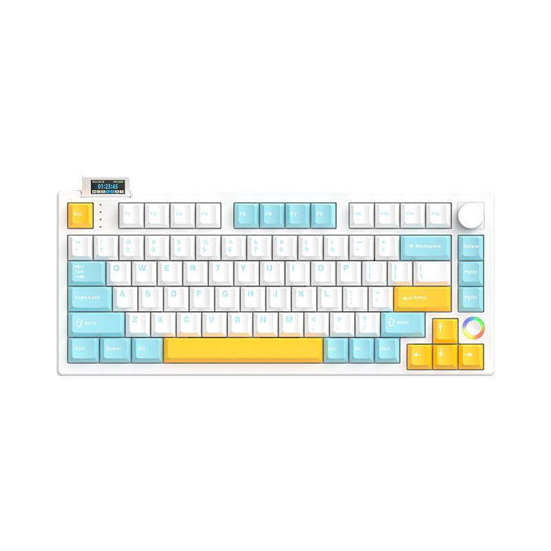HELLO GANSS HS 75T有线蓝牙2.4G无线三模RGB热插拔机械键盘