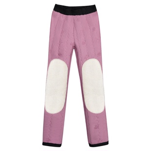 蚕丝棉裤女士外穿冬裤加绒加厚保暖女裤中老年妈妈裤子高腰保暖裤