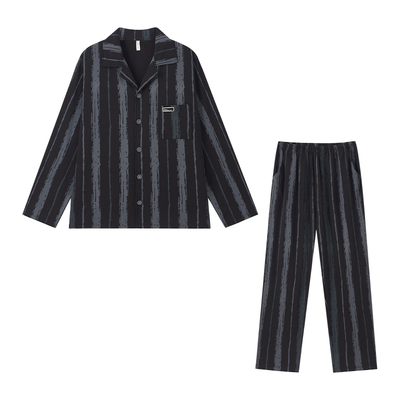BE男纯棉条纹印花新品睡衣