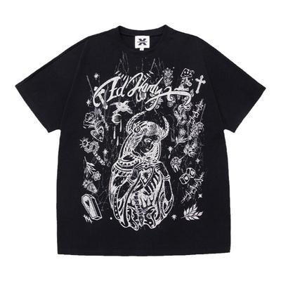 满印宽松美式休闲短袖圆领