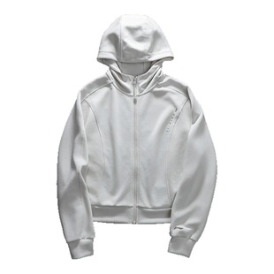 李宁开衫连帽运动卫衣女款2025春季新款涤纶潮流短款外套AWDV066