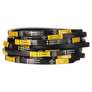 THREEV三维三角皮带橡胶硬线传动带B型1372-2220电机用包布同步皮