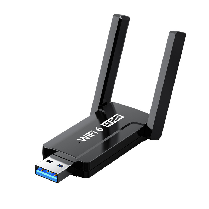 免驱动wifi6无线网卡5G双频千兆AX1800台式机笔记本电脑主机以太网电竞网络外置USB信号接收发射器链接热点