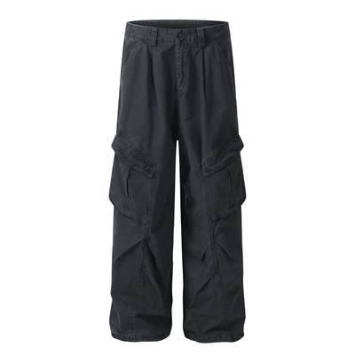 褶皱垂感长裤休闲裤直筒宽松