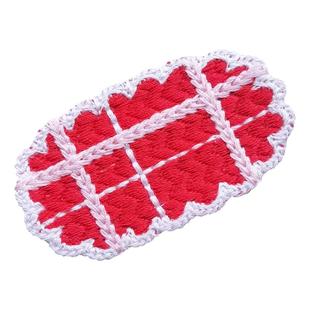 布艺毛线底夹发饰diy材料BB夹针织拜拜钩线公主发夹头饰配件贴片