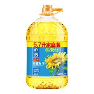 长寿花压榨葵花籽油5.7L