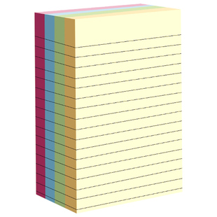 横线便利贴学生用ins便签贴纸粘性强便签本标签贴纸订正错题纸小本子考研记事贴办公室备忘录自粘大号高颜值