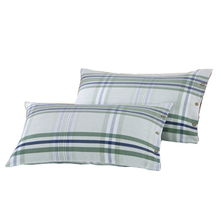 高端加厚纯棉老粗布枕套一对装全棉48cmx74cm2022新款家用单人男