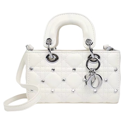 CallmeKitten小香风镶钻戴妃包