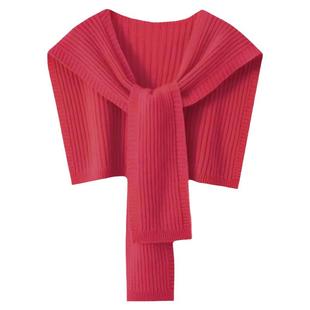 2026春装新款搭肩网红打结护颈椎假领子围脖洋气针织小披肩女外搭