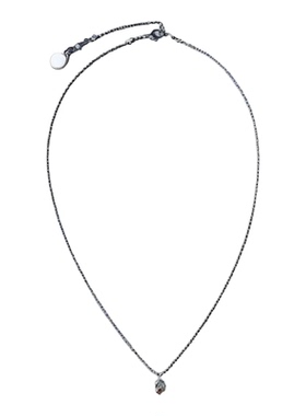 纯银虎眼石硬糖小精灵项链