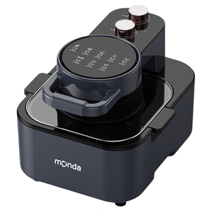 蒙达新款空气炸锅家用大容量8升大窗可视免翻面多功能上翻盖烤箱